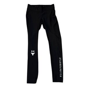 Under Armour Project Rock Woman’s HeatGear Compression Legging Size Medium